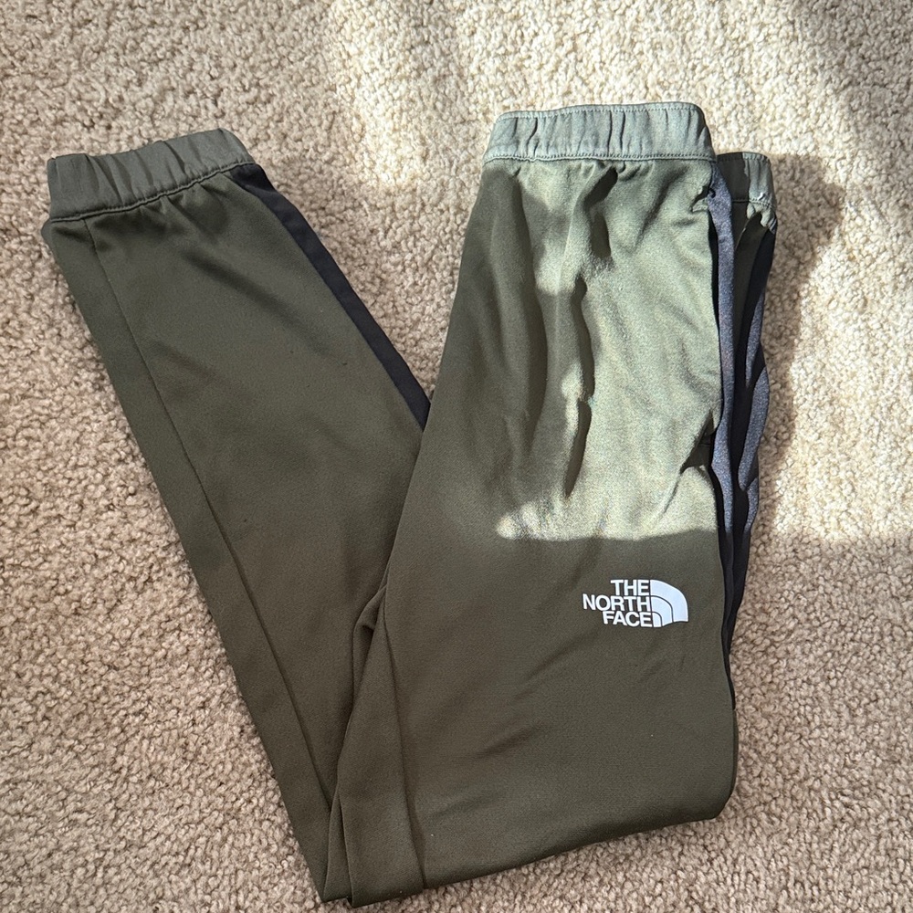 The North Face Olive and Black Track Pants